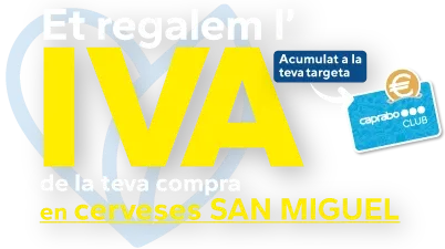 Et regalem l'IVA de tota la compra