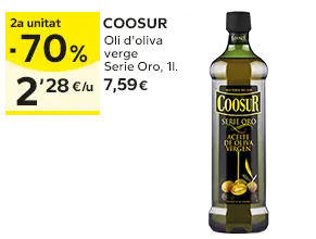 2a unitat -70% en els productes senyalats