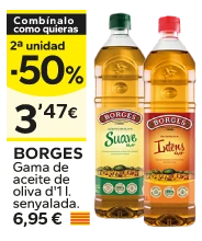 2ª unidad -50% en los productos señalizados