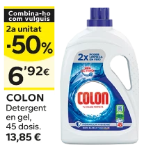 2a unitat -50% en els productes senyalats