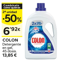 2ª unidad -50% en los productos señalizados