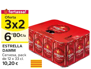 Oferta 3x2 en els productes senyalats