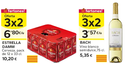 Oferta 3x2 en los productos señalizados
