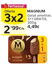 Oferta 3x2 en els productes senyalats