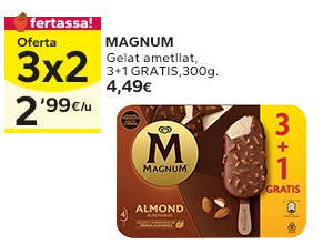 Oferta 3x2 en els productes senyalats