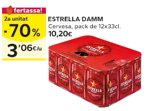 2a unitat -70% en els productes senyalats