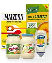 Productes Hellmann's, Ligeresa, Calvé, Knorr i Maizena
