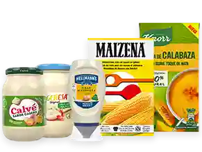 Productes Hellmann's, Ligeresa, Calvé, Knorr i Maizena
