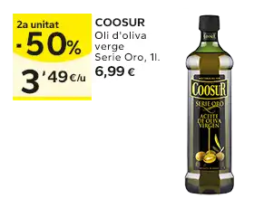 2a unitat -50% en els productes senyalats