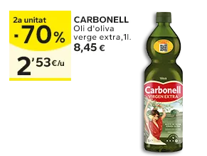 2a unitat -50% en els productes senyalats