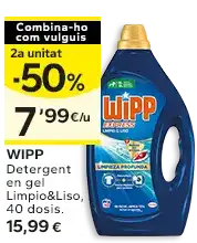 2a unitat -50% en els productes senyalats
