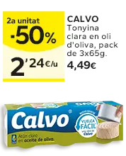 2a unitat -50% en els productes senyalats