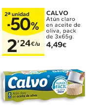 2ª unidad -50% en los productos señalizados