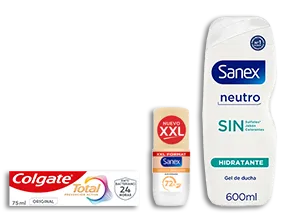 Productes Colgate i Sanex