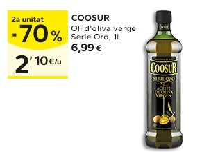 2a unitat -50% en els productes senyalats