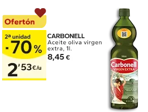 2ª unidad -70% en los productos señalizados