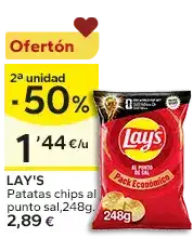 2ª unidad -50% en los productos señalizados