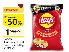 2ª unidad -50% en los productos señalizados