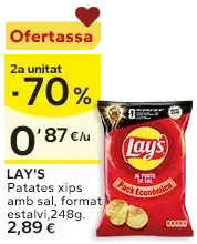 2a unitat -70% en els productes senyalats