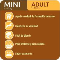 Aliment de pollastre per a gos mini adult ULTIMA, sac 1,5 kg