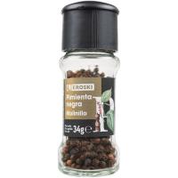 Molinillo de pimienta negra EROSKI, frasco 45 g