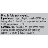 Bloc d`ànec 98% Eroski SELEQTIA, lata 130 g