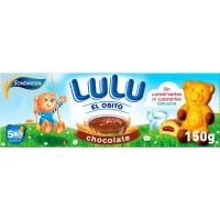 Bizcocho relleno de chocolate LU OSITOS LULU , caja 150 g