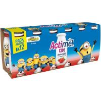 Iogurt per a beure sabor maduixa ACTIMEL, pack 12x100 ml