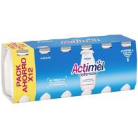 Yogur para beber natural ACTIMEL, pack 12x100 ml