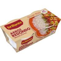 Vasitos de arroz redondo BRILLANTE, pack 2x125 g