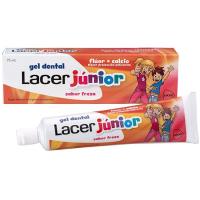 Gel junior de fresa LACER, tubo 75 ml