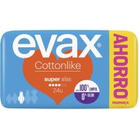 Compresa super amb ales EVAX Cottonlike, paquet 24 u