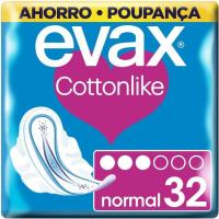 Compresa normal amb ales EVAX COTTONLINE, paquet 32 u