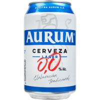 Cerveza sin alcohol AURUM, lata 33 cl