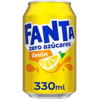 Refresco de limón FANTA Zero, lata 33 cl