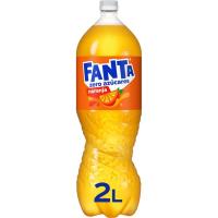 Refresco de naranja FANTA Zero, botella 2 litros