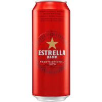 Cerveza ESTRELLA DAMM Estrella, lata 50 cl