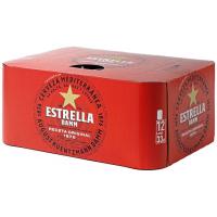 Cervesa ESTRELLA DAMM, pack 12x33 cl