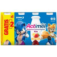 Yogur para beber de fresa-plátano ACTIMEL, pack 6x100 ml