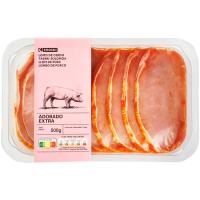 Filets de llom de porc adobat EROSKI, safata 500 g