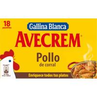 Caldo de pollo AVECREM, 18 pastillas, caja 196 g