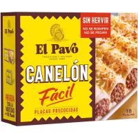 Canelons instant EL PAVO, 18 plaques, caixa 125 g