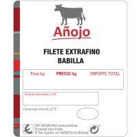 Filete de babilla extrafino de añojo, bandeja 350 g