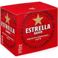 Cervesa ESTRELLA DAMM, pack 12x25 cl