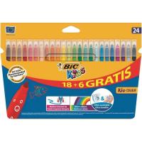 Rotulador de colores Kids BIC, 18+6uds