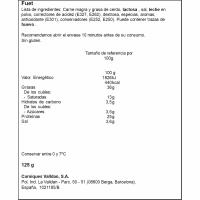 Fuet loncheado VALLDAN, sobre 125 g