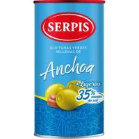 Aceitunas rellenas ligeras EL SERPIS, lata 150 g