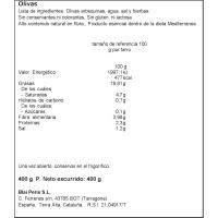 Aceitunas arbequina BLAI, frasco 400 g