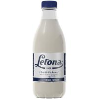 Leche Fresca LETONA, botella 1 litro