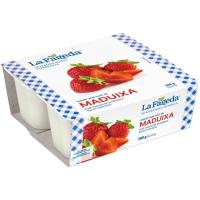 Yogur Maduixa LA FAGEDA, pack 4x125 g